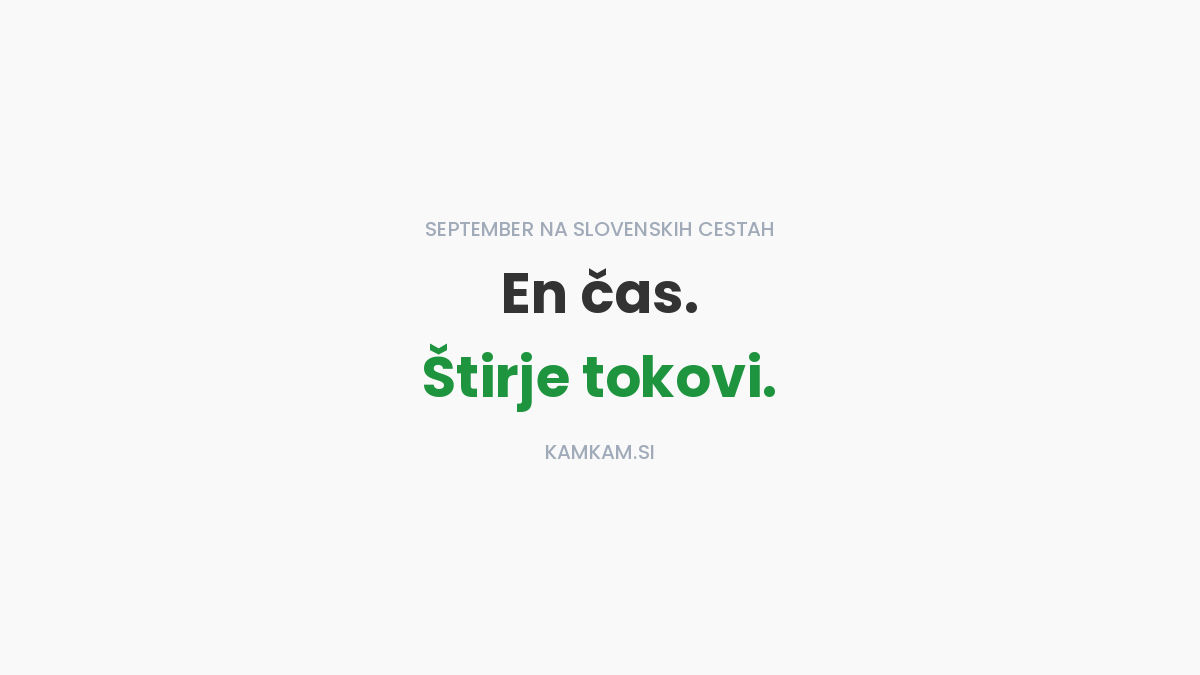 September na slovenskih cestah: ko se prometni tokovi prekrijejo