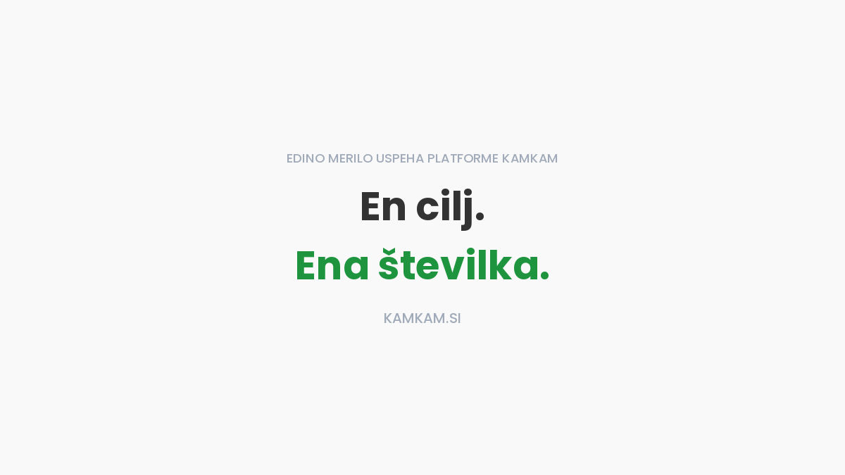 Zasedenost vozil na vožnjah na delo je edino merilo uspeha platforme KamKam