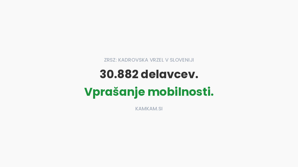 Slovenija išče več kot 30.000 delavcev, medtem ko mnogi ne morejo do zaposlitve